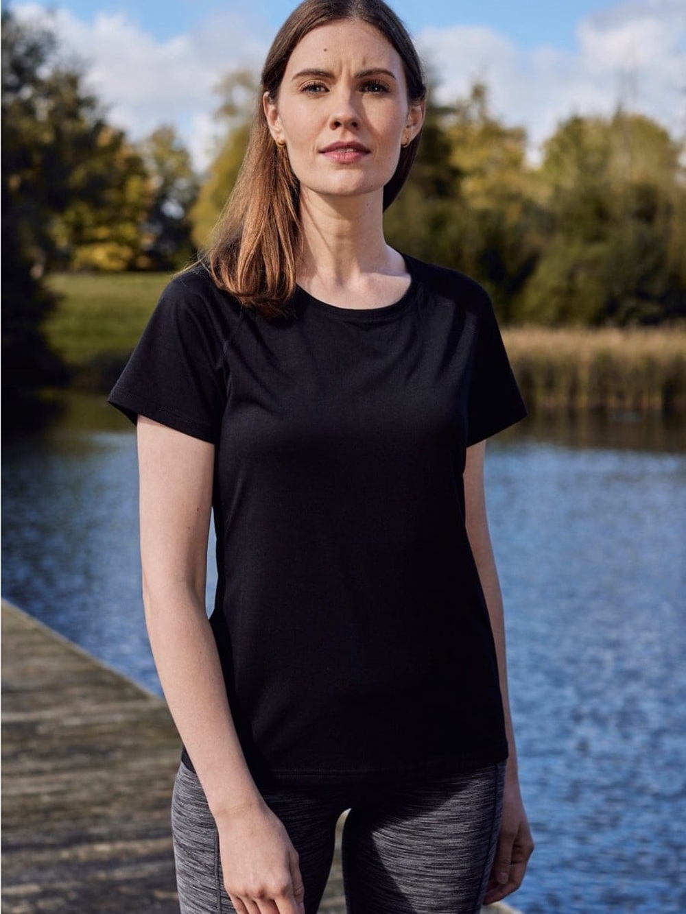 NWT Women's Black Crewneck Tee